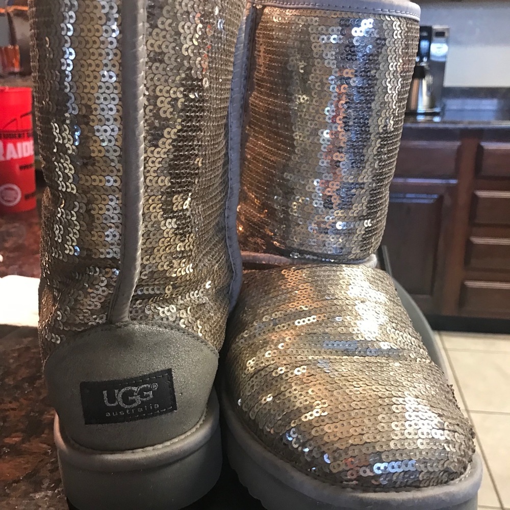 UGG Short Sequin Boots